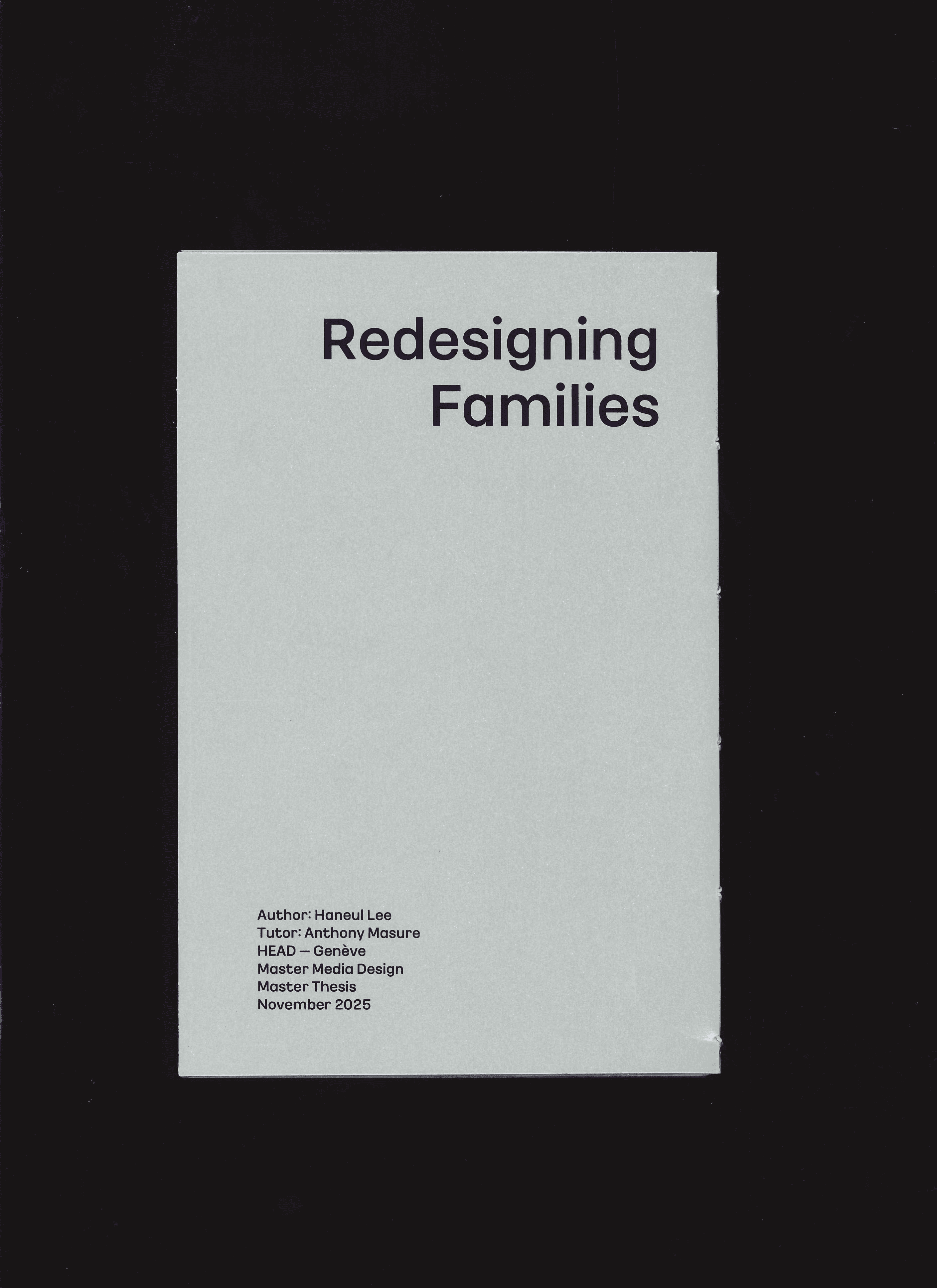 Redesigning Families — 3